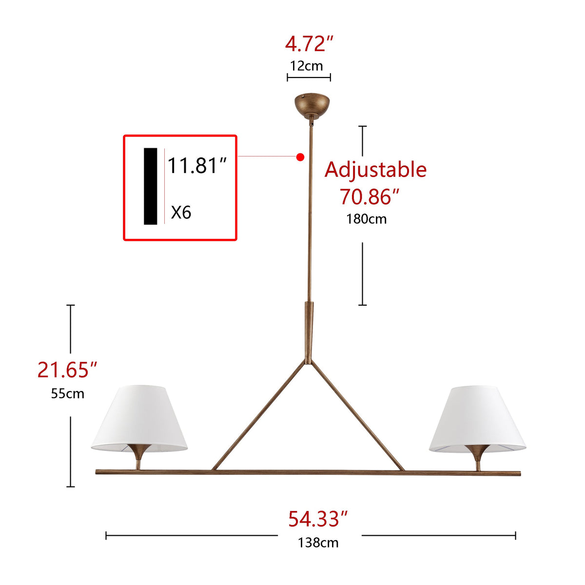 2-Lights Modern Minimalist Style Creative Kitchen Island Lights
