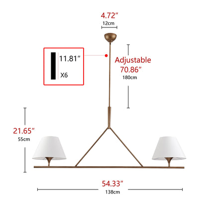 2-Lights Modern Minimalist Style Creative Kitchen Island Lights