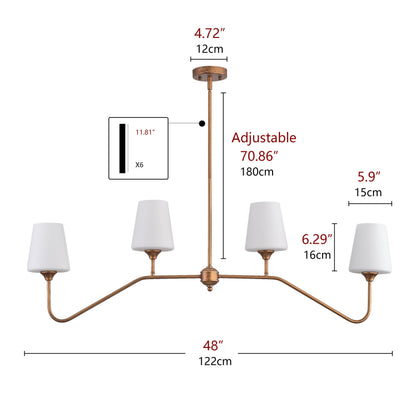 4-Lights Modern Creative Kitchen Island Lights