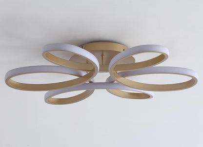 1-Light Modern LED Semi-Flush Mount Lighting