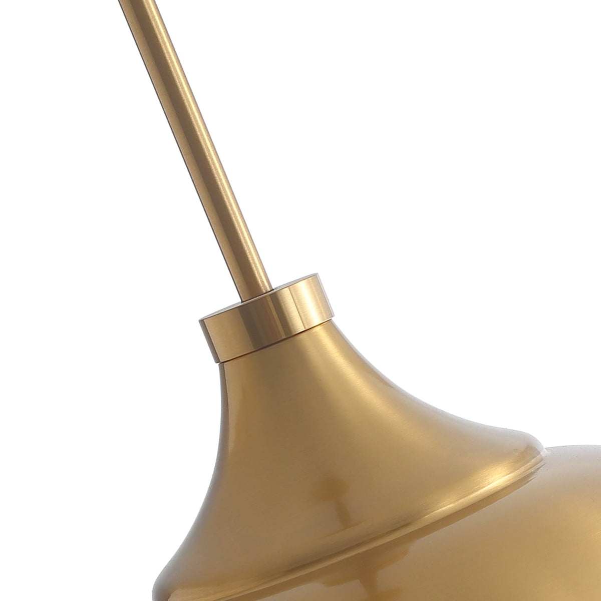 1-Light Gold Dome Shape Pendant Lighting
