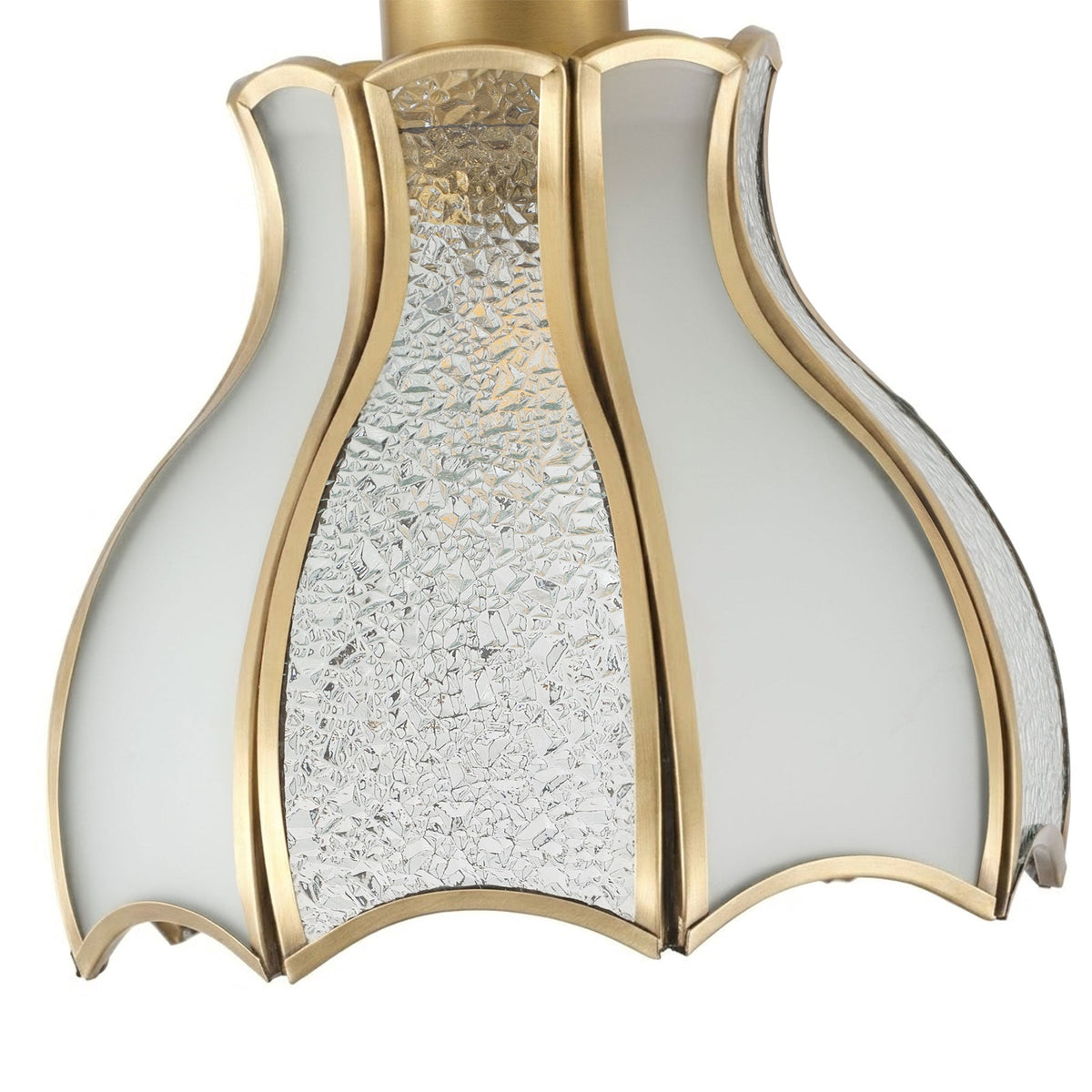 1 Light Petal Glass Pendant Light For Dining Room