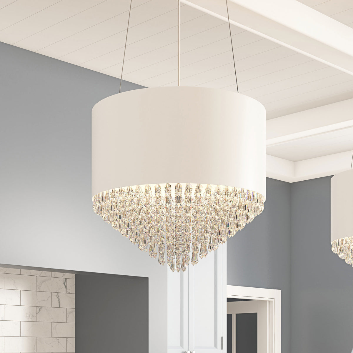 4-Lights Modern Taper Crystal Decoration Island Lights Chandelier