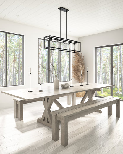 5-Lights Industrial Linear Kitchen Island Lights