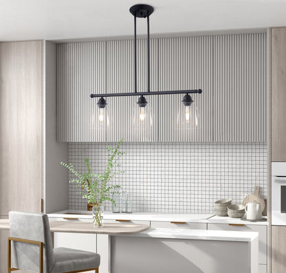 3-Lights Linear Kitchen Island Lights