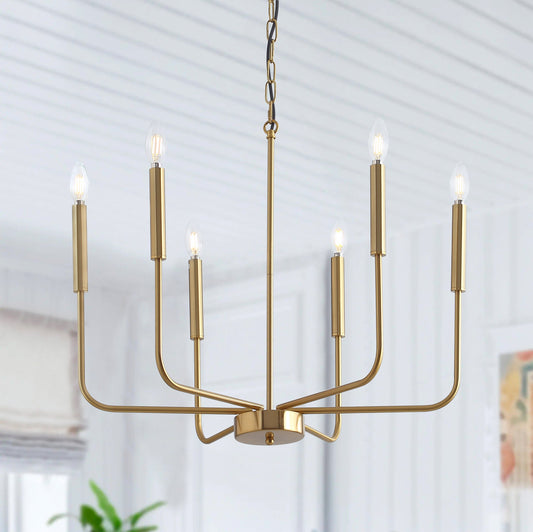 6-Lights Traditional Candelabra Chandelier