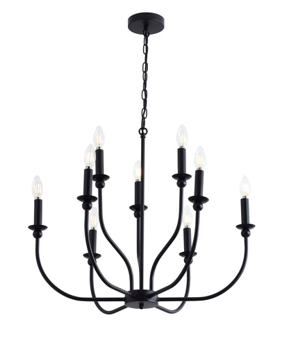 9-Lights Luxury Candlestick Adjustable Chandelier