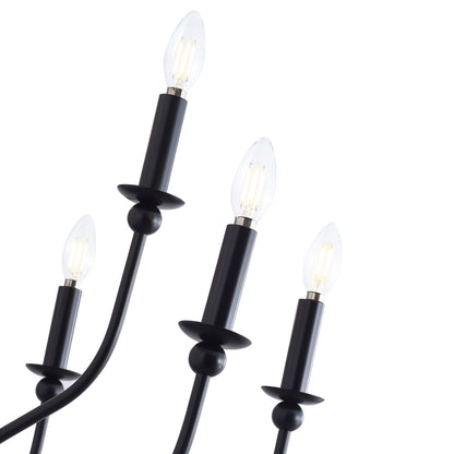 9-Lights Luxury Candlestick Adjustable Chandelier