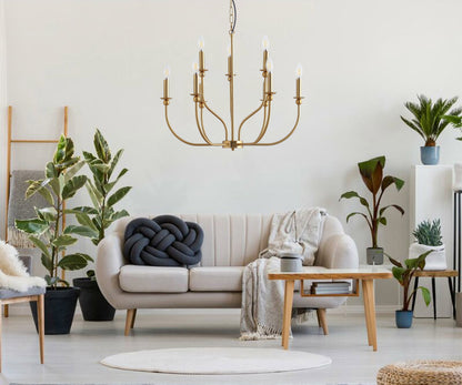 9-Lights Luxury Candlestick Adjustable Chandelier