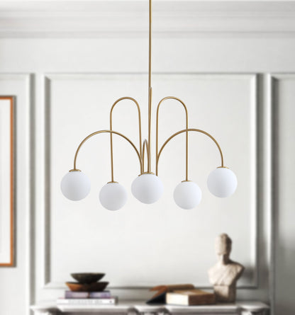 6-Lights Sputnik Adjustable Chandelier