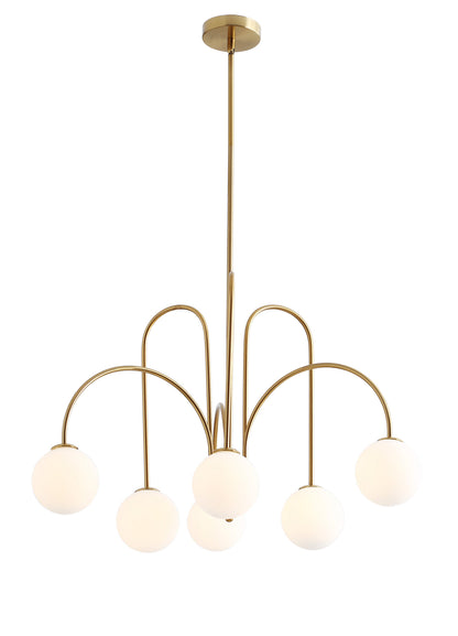 6-Lights Sputnik Adjustable Chandelier