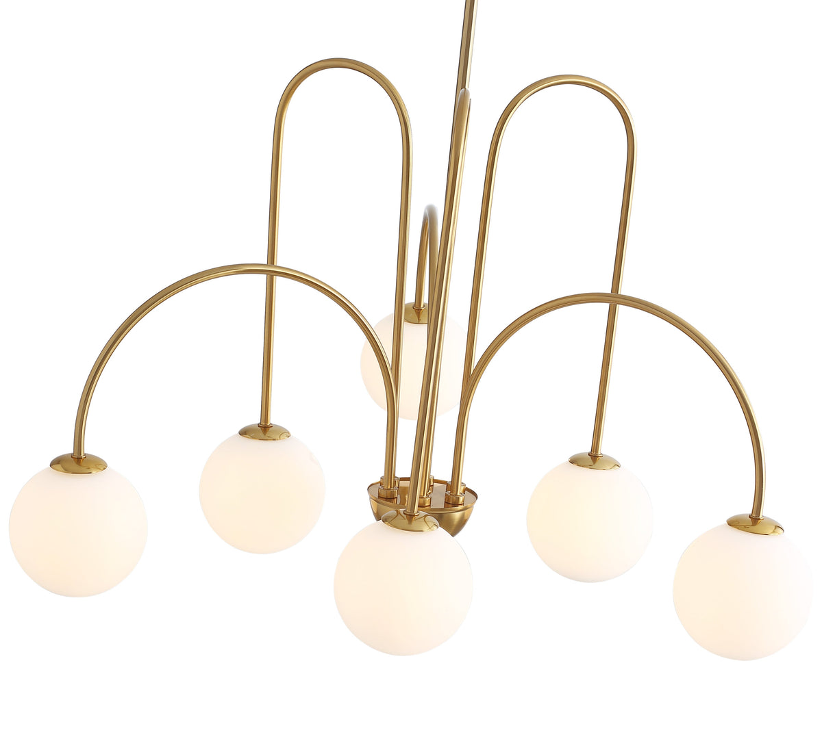 6-Lights Sputnik Adjustable Chandelier