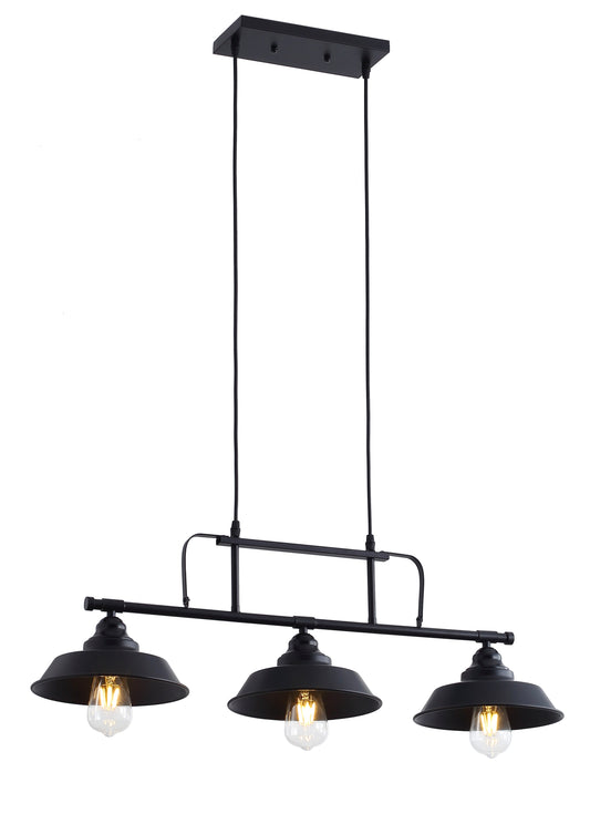 3-Lights Vintage Metal Plate Design Kitchen Island Lights