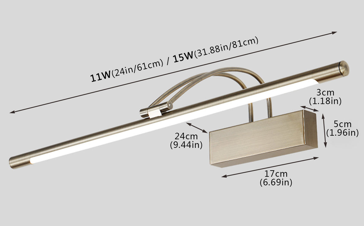 1-Light Integrated Modern Design LED Bathroom Vanity Lighting
