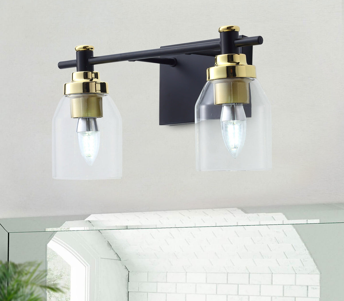 2-Lights & 3-Lights Hourglass Shade Design Vanity Lighting