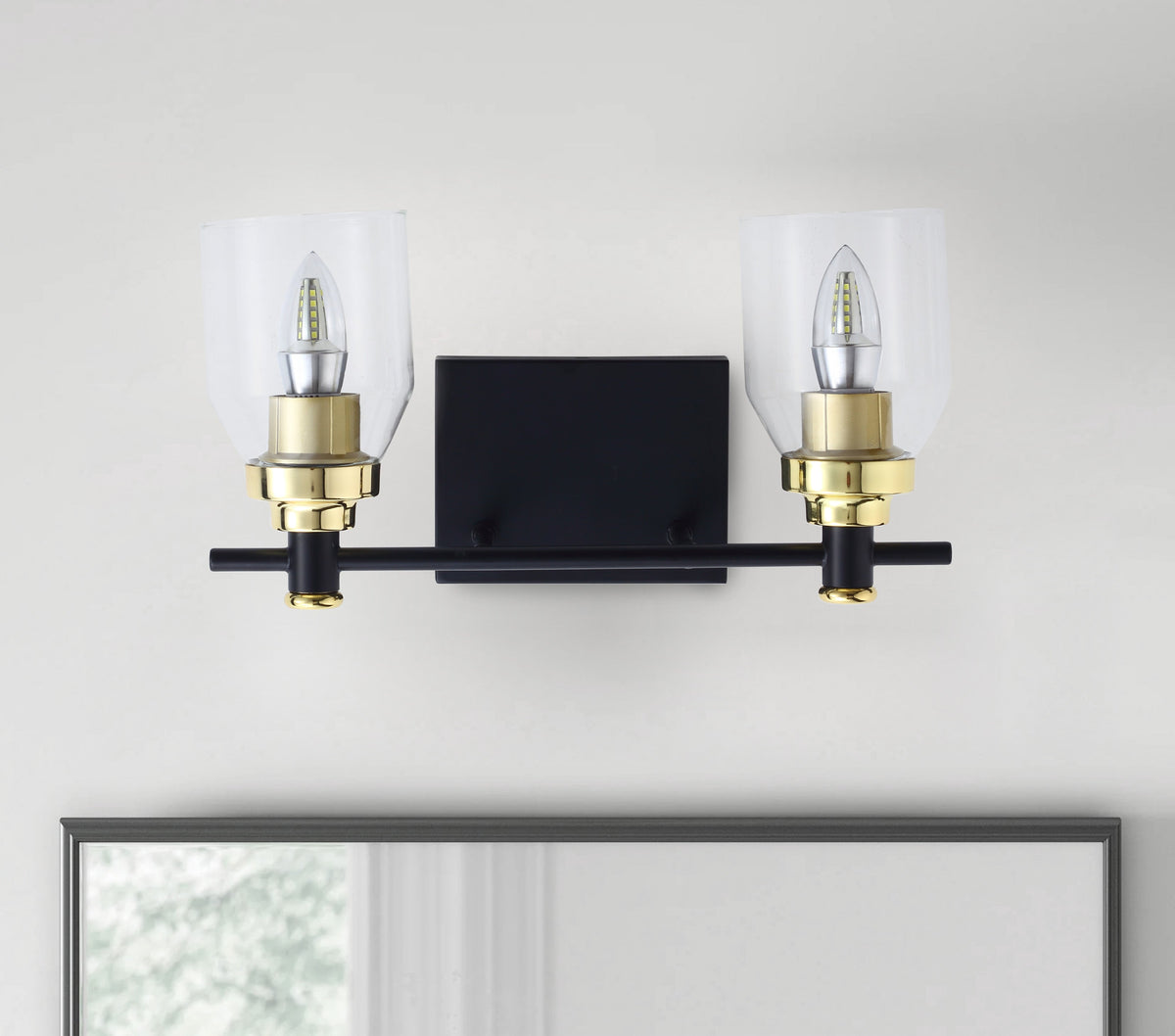 2-Lights & 3-Lights Hourglass Shade Design Vanity Lighting