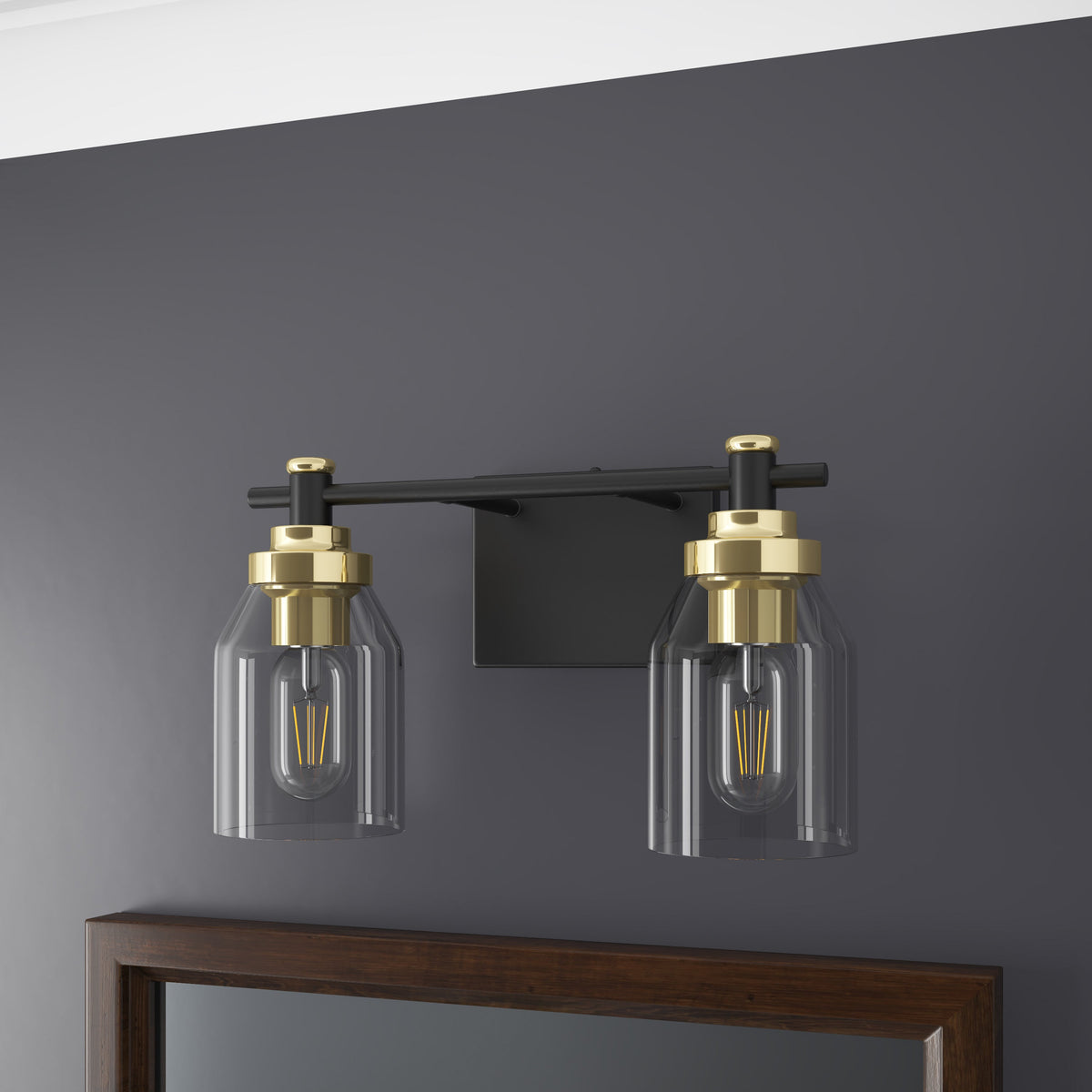 2-Lights & 3-Lights Hourglass Shade Design Vanity Lighting