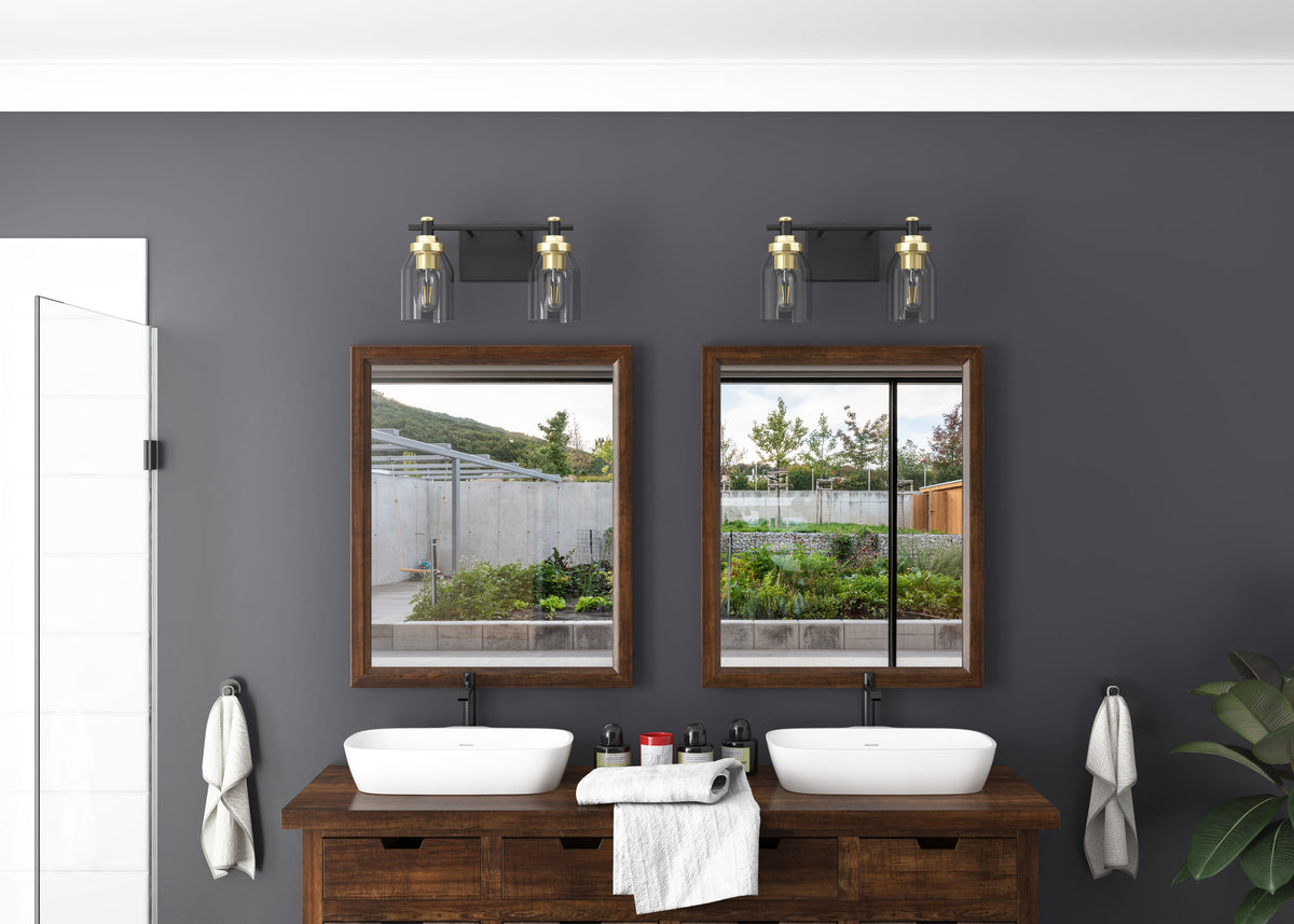 2-Lights & 3-Lights Hourglass Shade Design Vanity Lighting