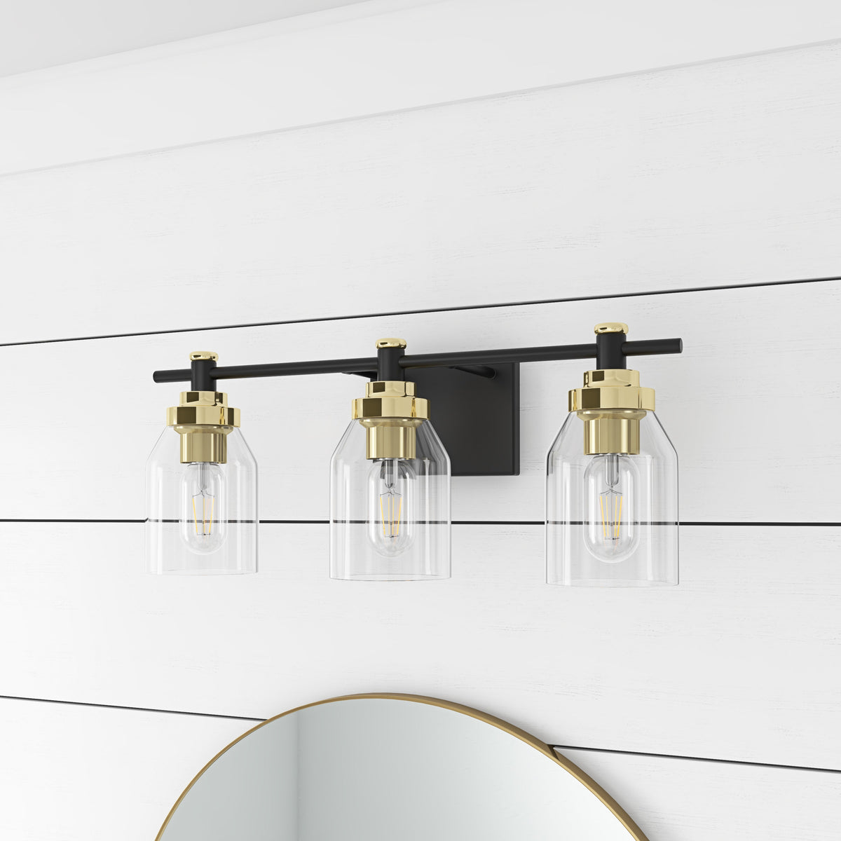 2-Lights & 3-Lights Hourglass Shade Design Vanity Lighting