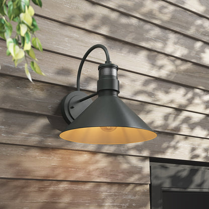 1-Light Cone Shade Waterproof Wall Sconces Outdoor Lights