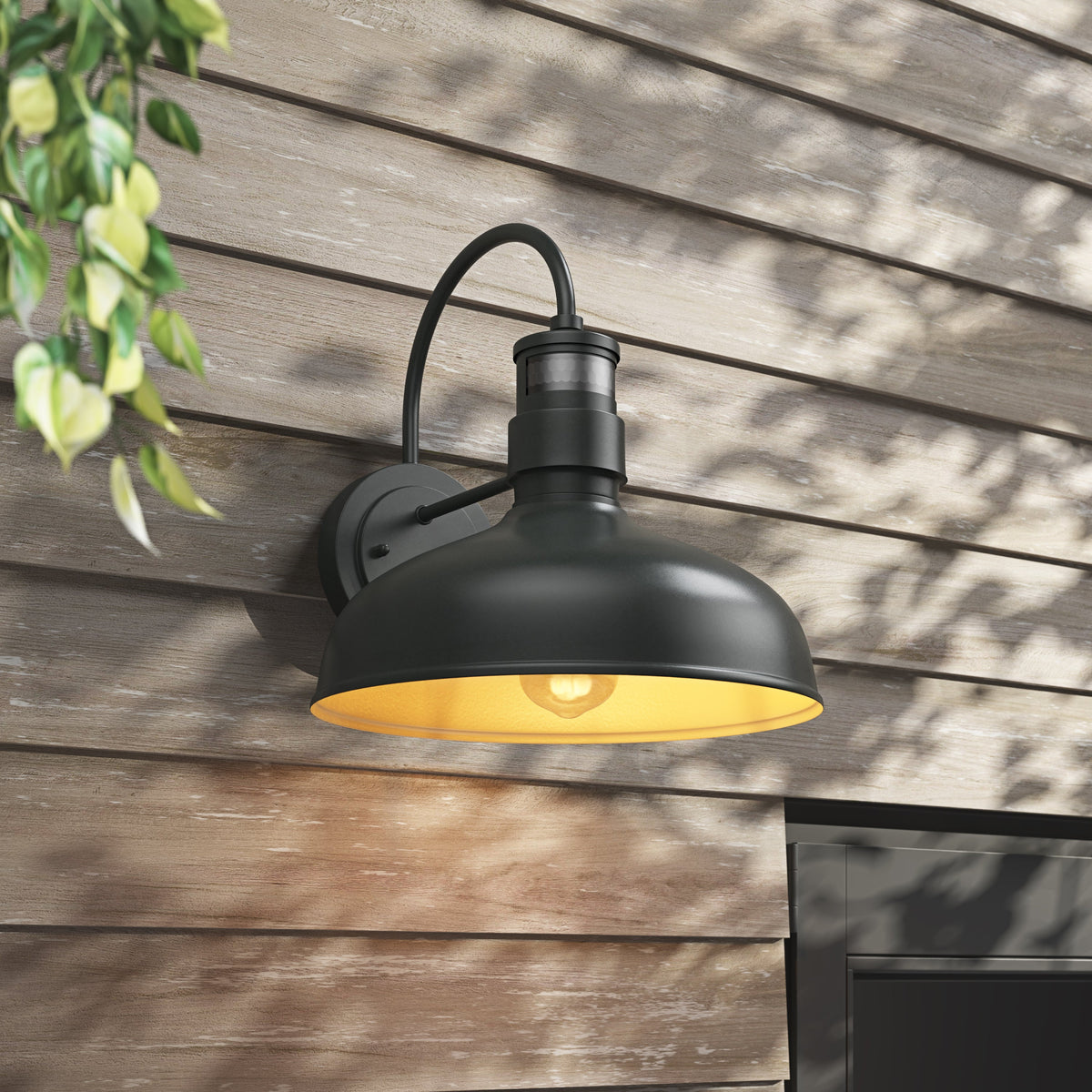 1-Light Metal Dome Shade Wall Sconces Outdoor Lights