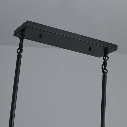 7-Lights Unique Iron Rectangular Design Kitchen Island Lights