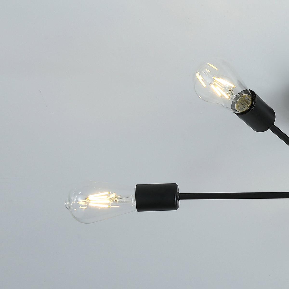 6-Lights Geometric Shape Semi-Flush Mount Lighting