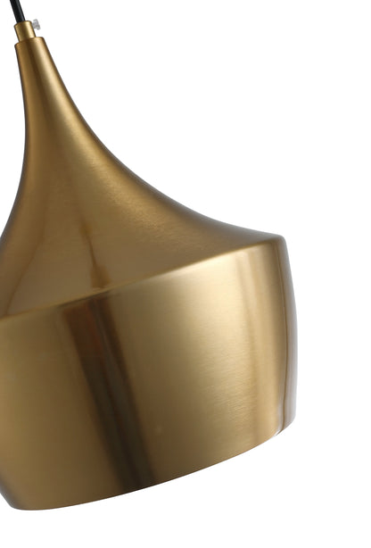 1-Light Gold Dome Pendant Lighting