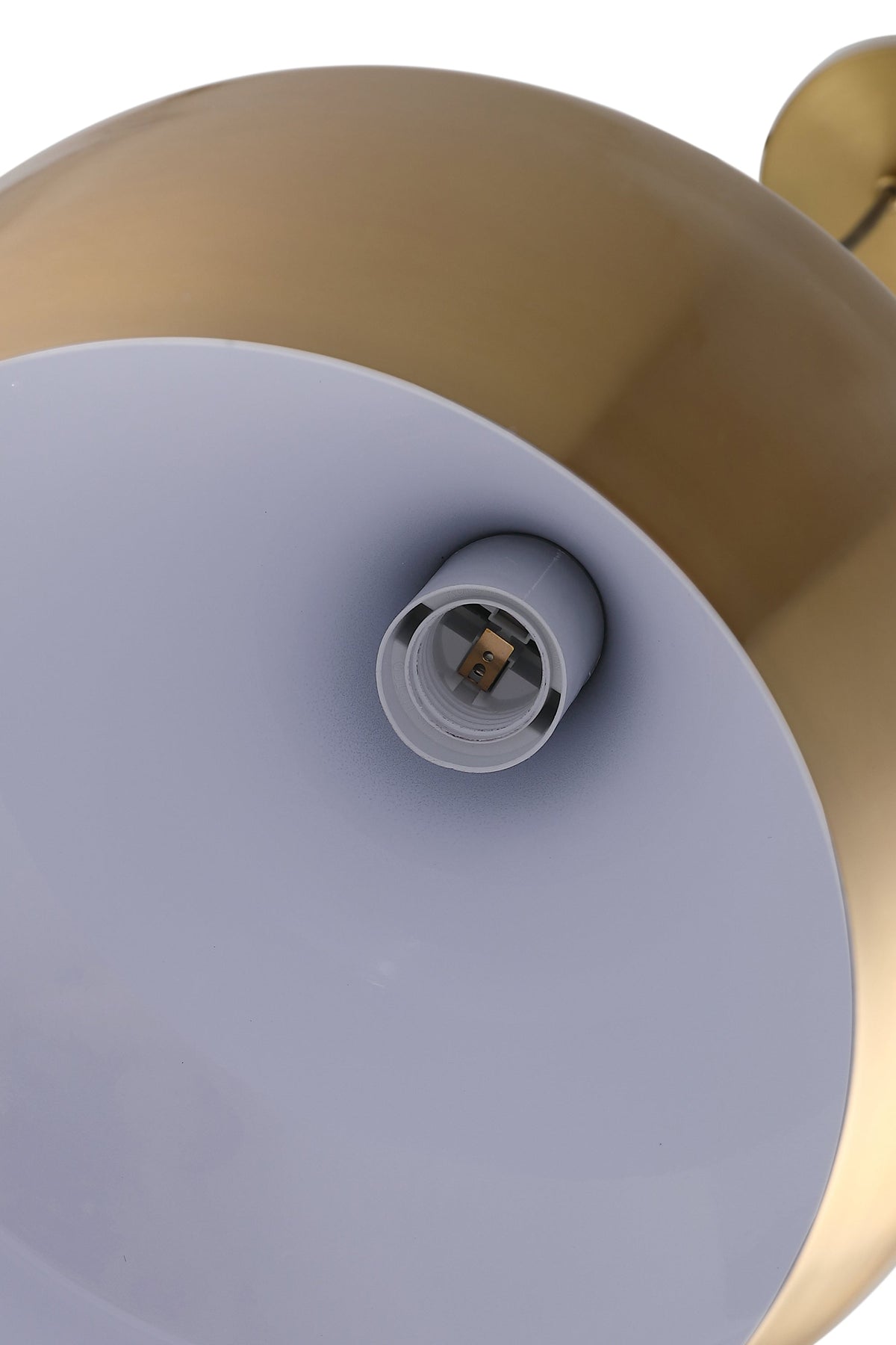 1-Light Gold Dome Pendant Lighting