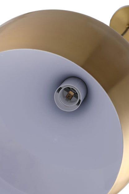 1-Light Gold Dome Pendant Lighting