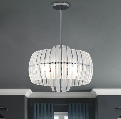 4-Lights Multi-Layer Frosted Glass Pendant Lighting