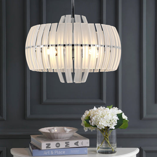 4-Lights Multi-Layer Frosted Glass Pendant Lighting