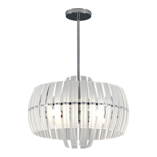 4-Lights Multi-Layer Frosted Glass Pendant Lighting