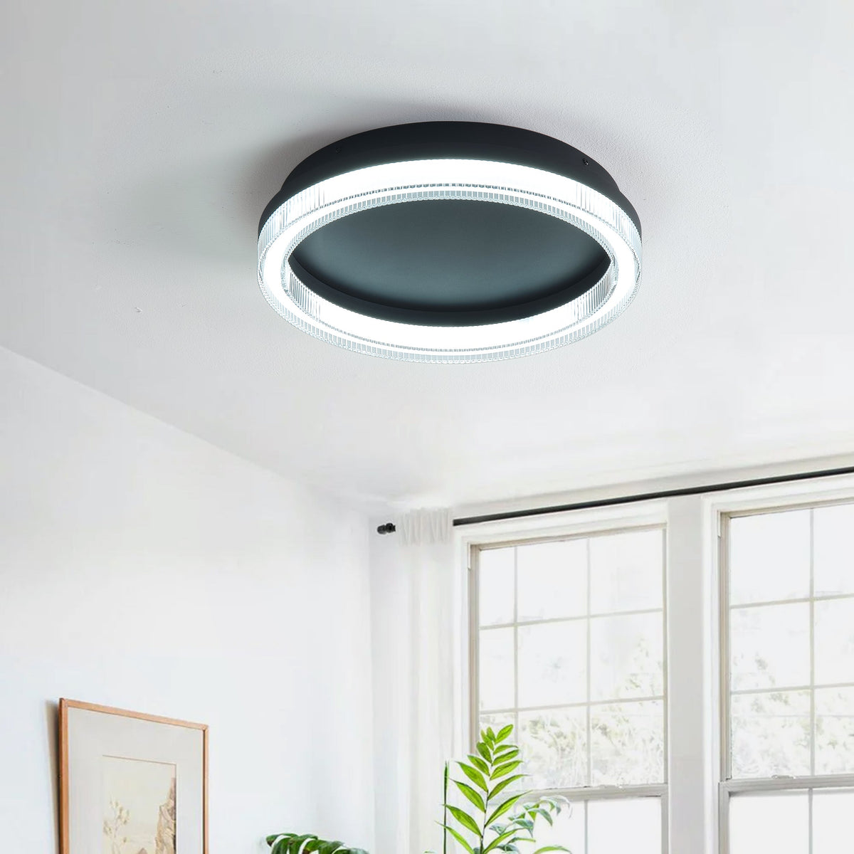 1-Light Modern Minimalist Style LED Flush Mount Lighting