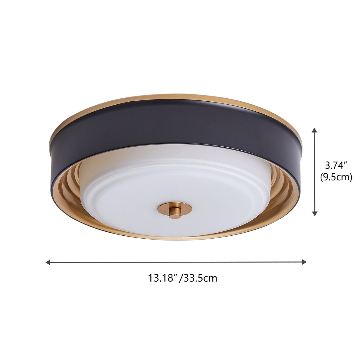 2-Lights Modern Inlaid Circle Design Flush Mount Lighting