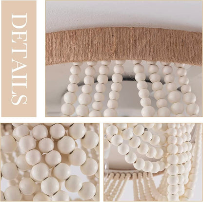 3-Lights Beads Design Flush Mount Lighting