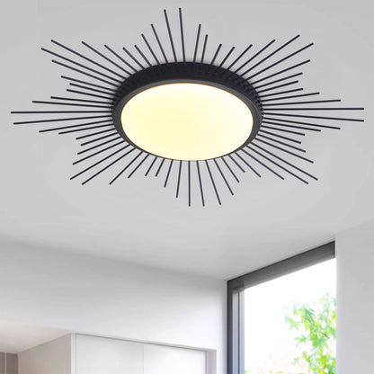 1-Light Geometric Circle LED Flush Mount Lighting