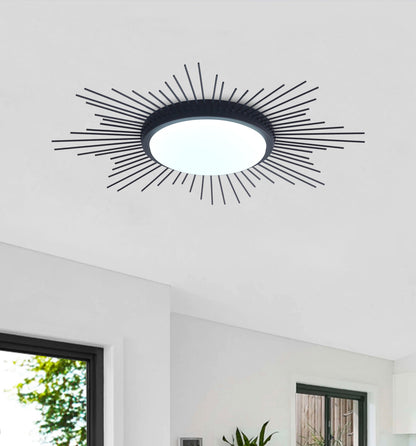 1-Light Geometric Circle LED Flush Mount Lighting