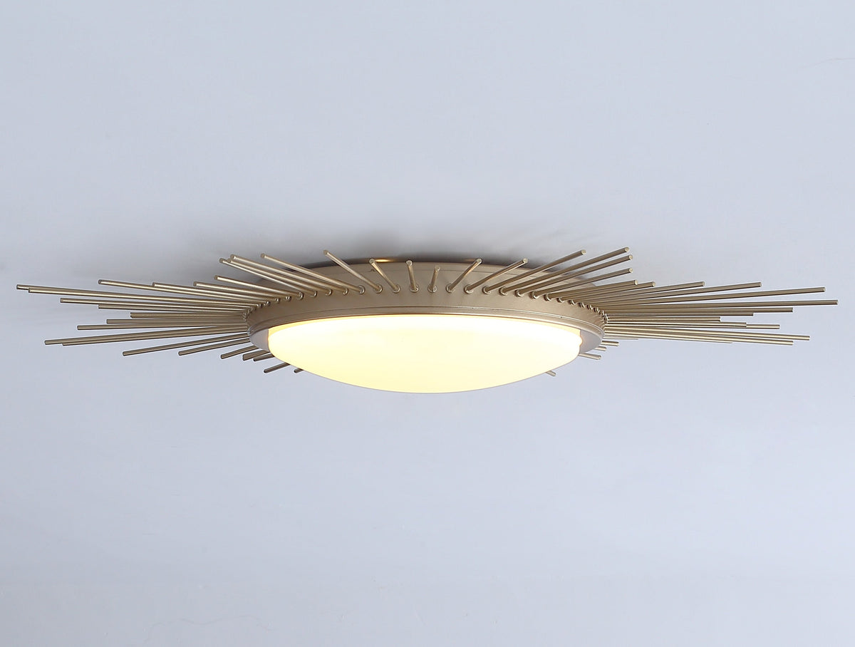 1-Light Geometric Circle LED Flush Mount Lighting