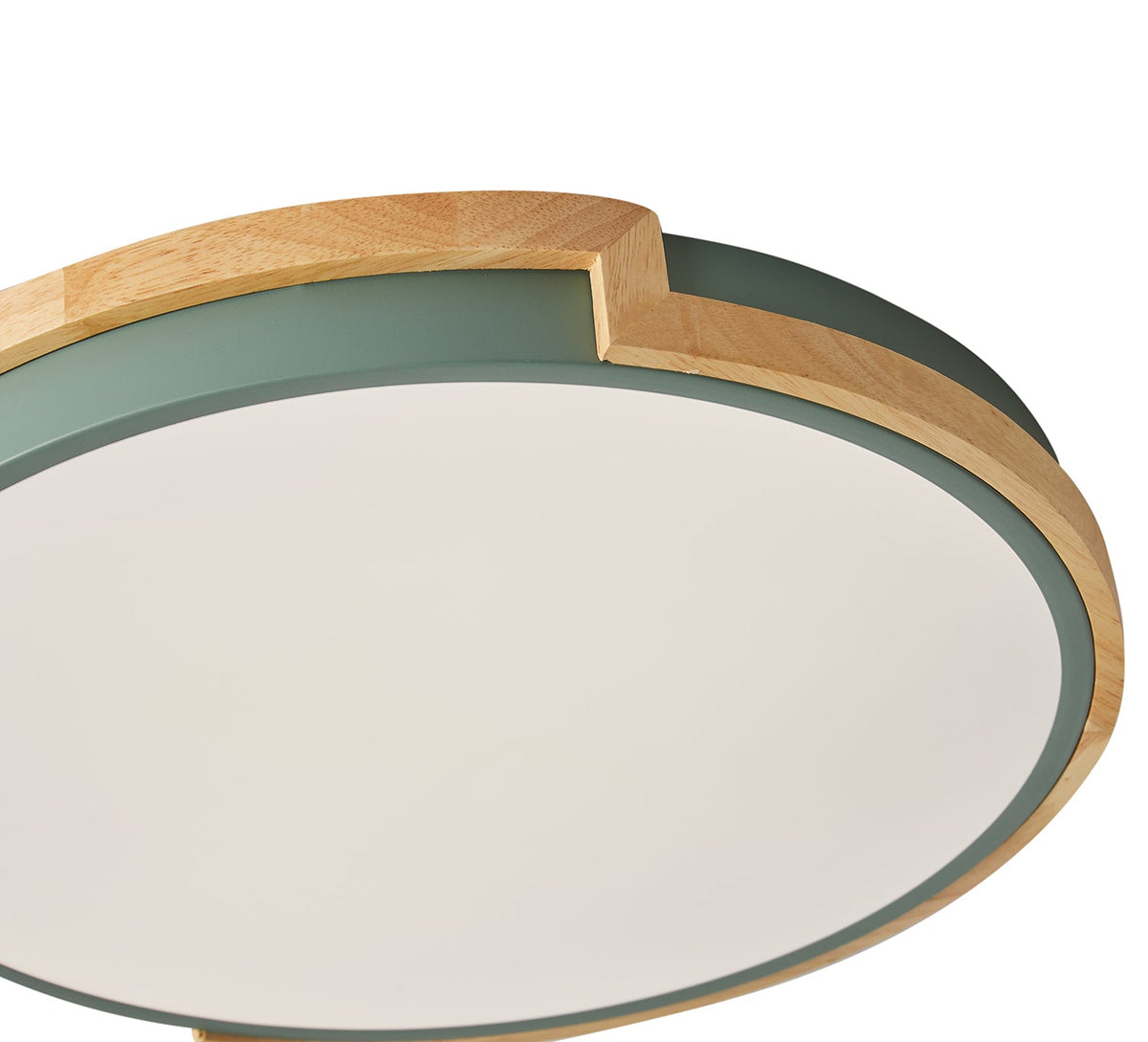 1-Light Imitation Wood Acrylic Creative LED Flush Mount Lighting