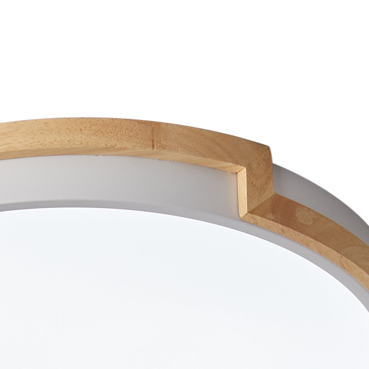 1-Light Imitation Wood Acrylic Creative LED Flush Mount Lighting