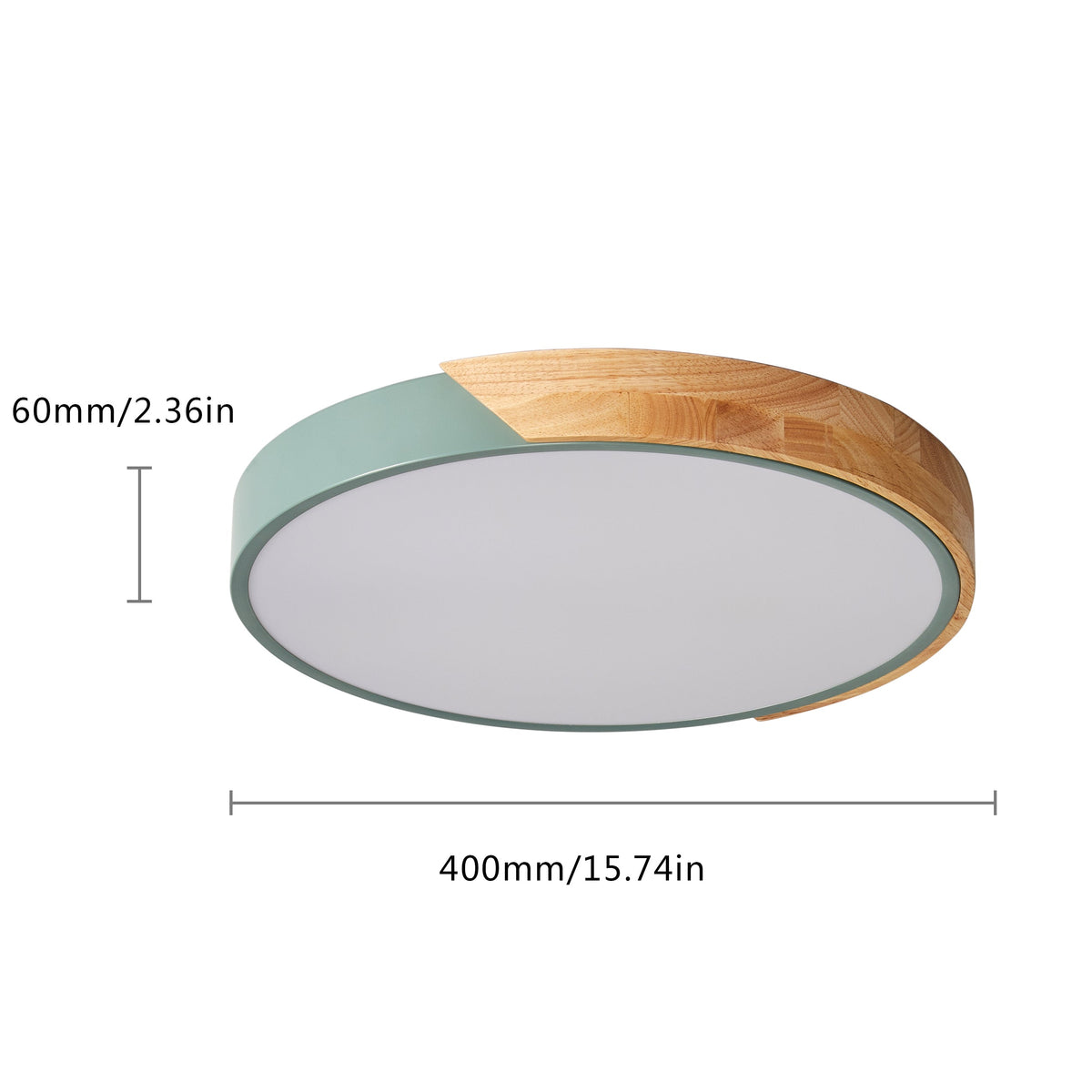 1-Light Round Acrylic LED Flush Mount Lighting