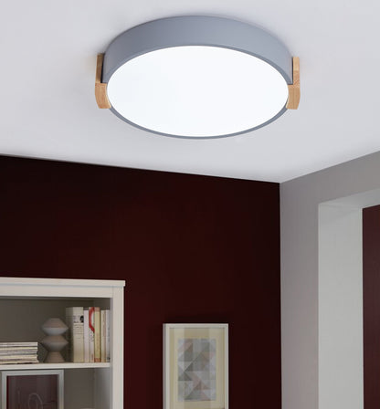 1-Light Round Acrylic LED Flush Mount Lighting