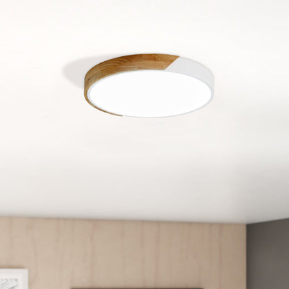 1-Light Round Acrylic LED Flush Mount Lighting