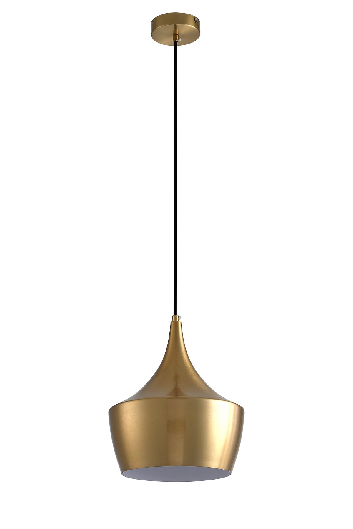 1-Light Gold Dome Pendant Lighting