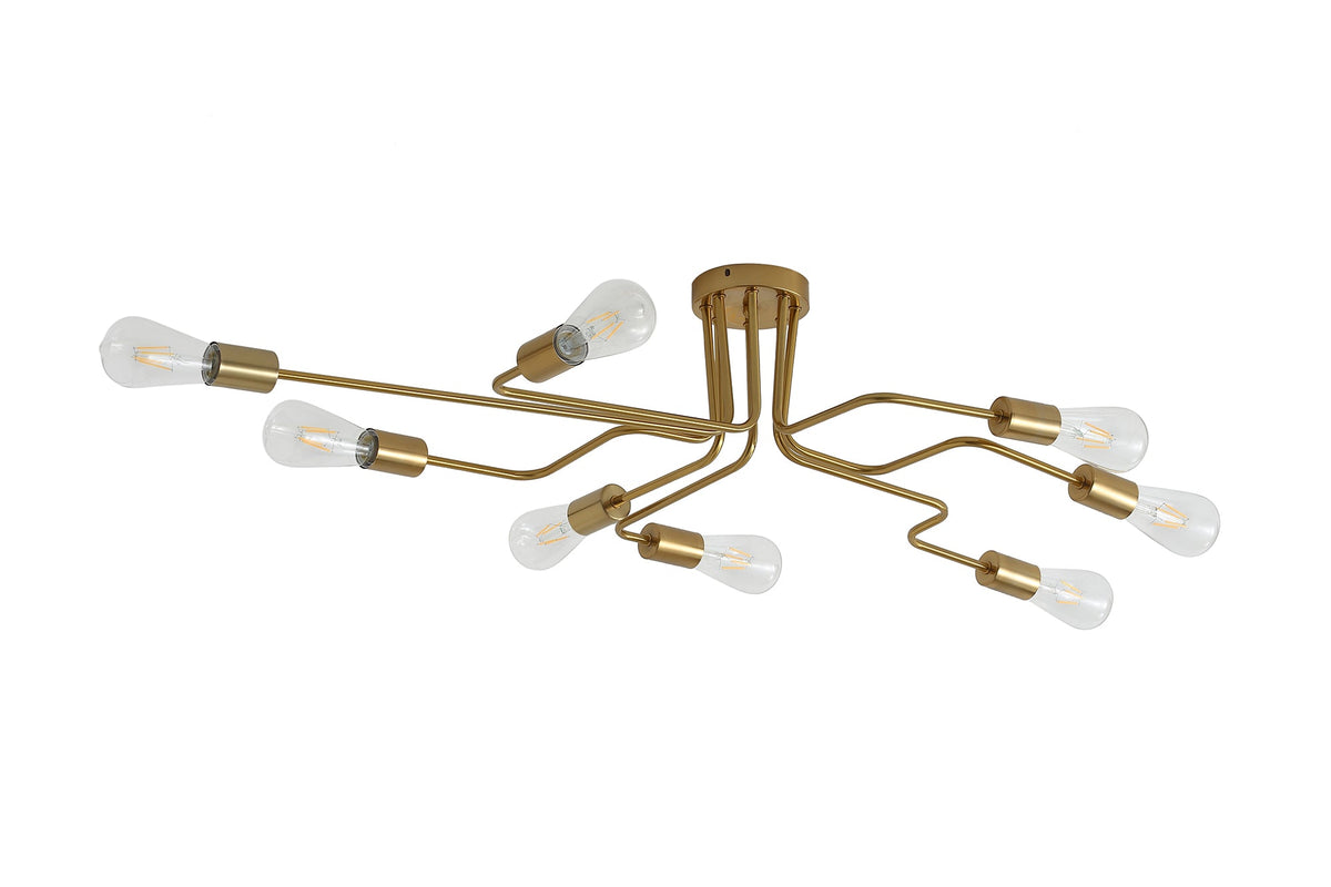 8-Lights Sputnik Semi-Flush Mount Lighting
