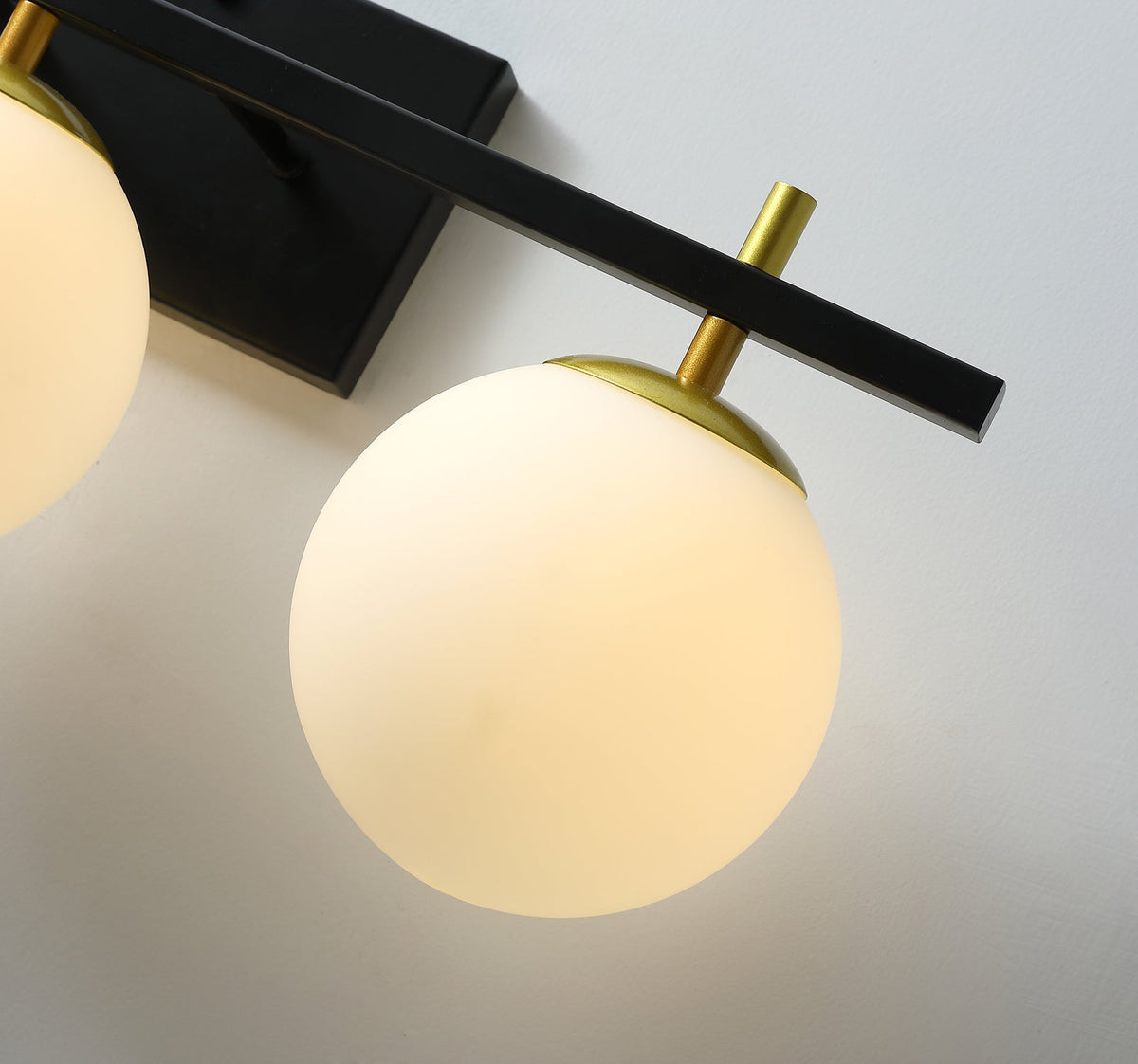 3-Lights Ball Shaded Vanity Lighting