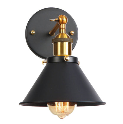 1-Light Antiqued Metal Frame Wall Sconces