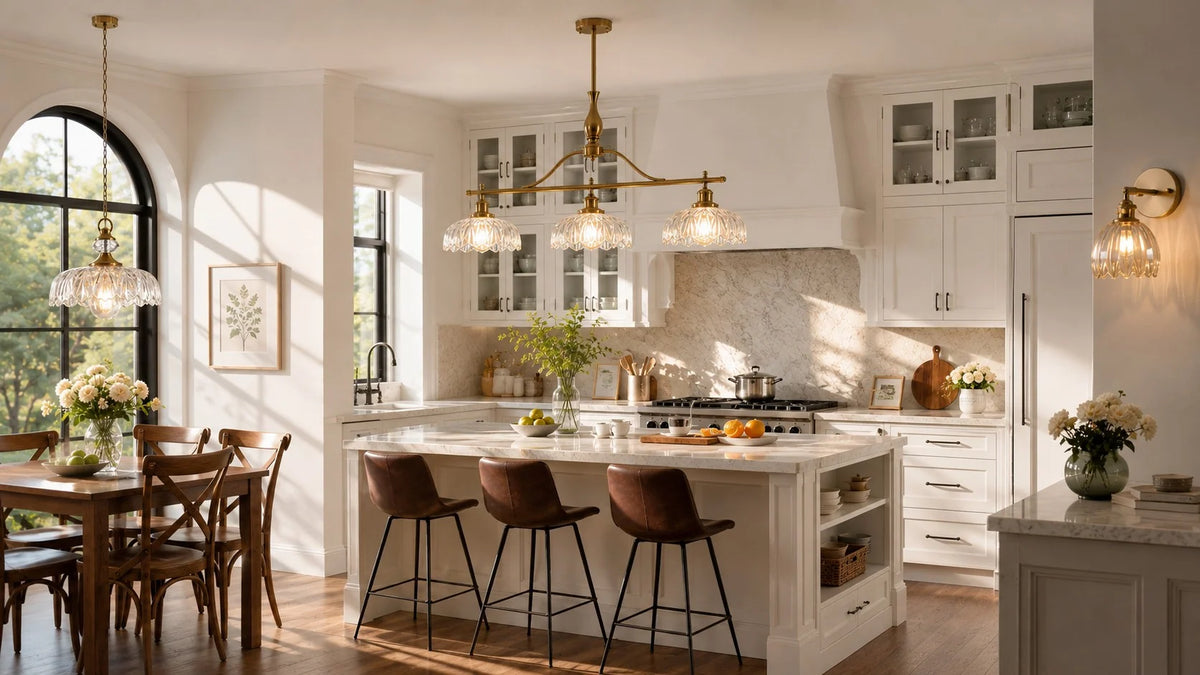 Brass & Glass Kitchen