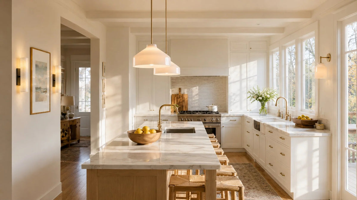 Brass & Glass Kitchen